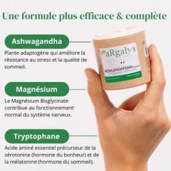argalys ashwagandha magnesium tryptophane