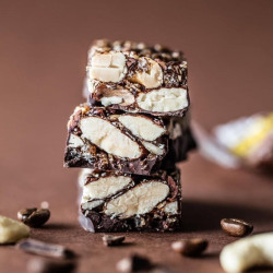 barre cafe chocolat noir amandes blast snack