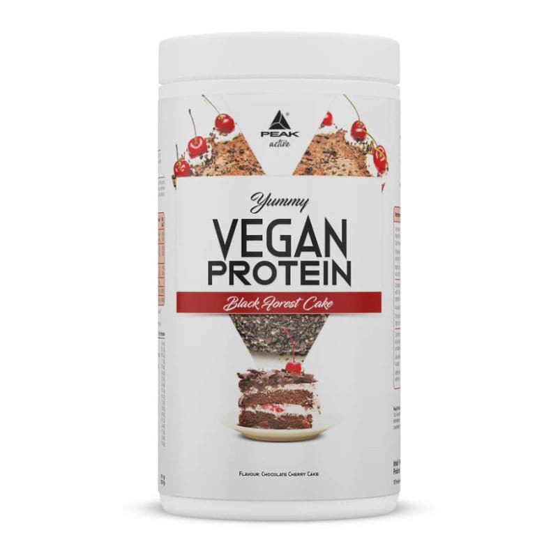 peak vegan protein black forest cake