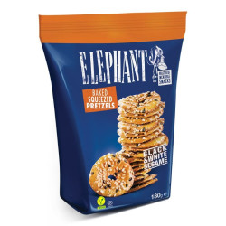 pretzel elephant sesame noir blanc 80g