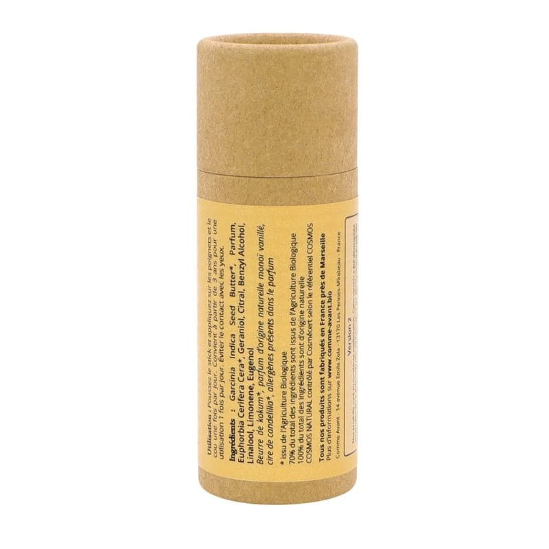 comme avant parfum solide  beurre de kokum monoi vanille