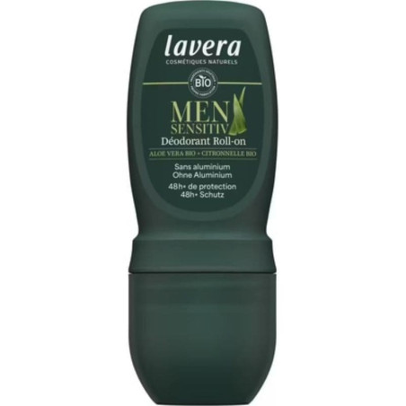 lavera déodorant bio homme roll on Sensitiv  50 ml