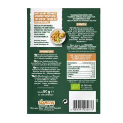 preparation en poudre oeufs brouilles bacon biovegan