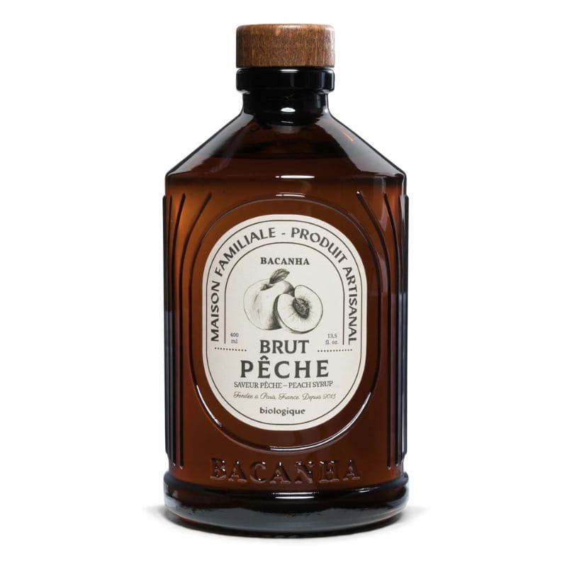 bacanha sirop brut pêche 400ml