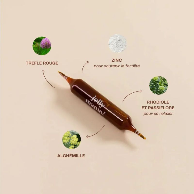 cocooning + jolly mama fertilité x 20 ampoules