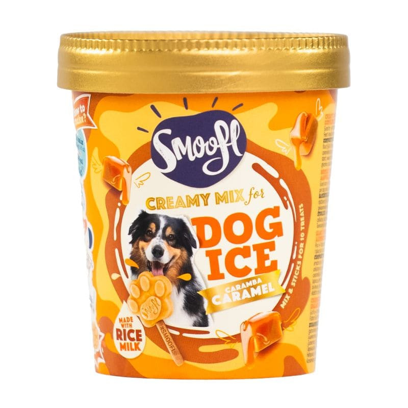 glace pour chien smoofl caramel