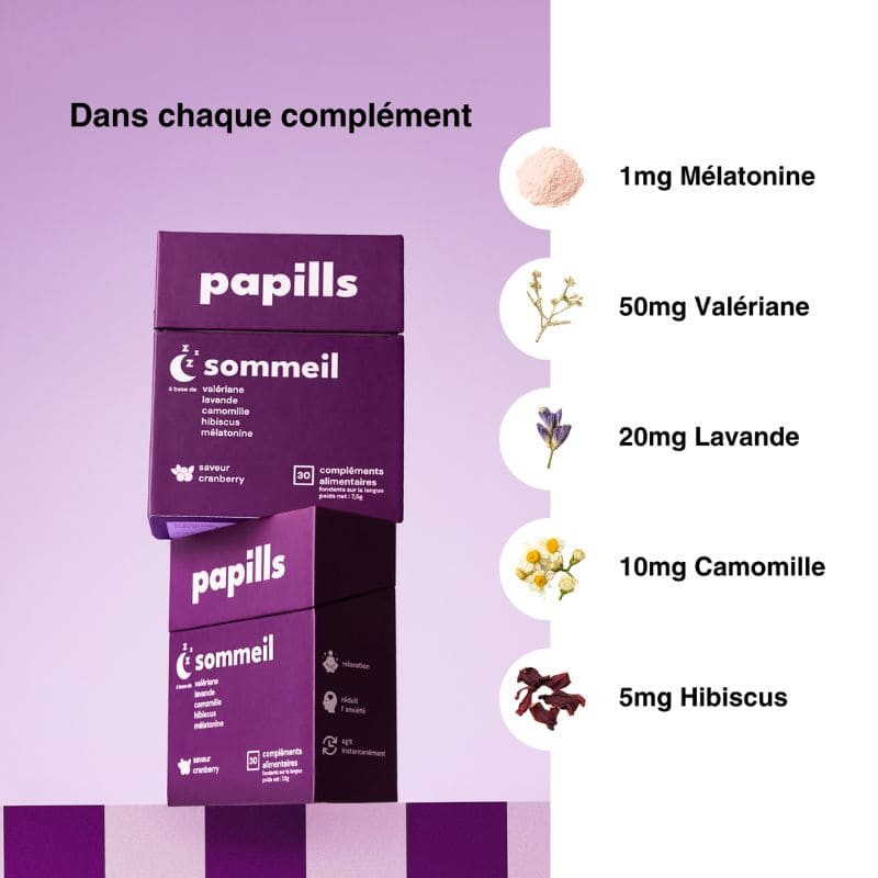 sommeil papills saveur cranberry