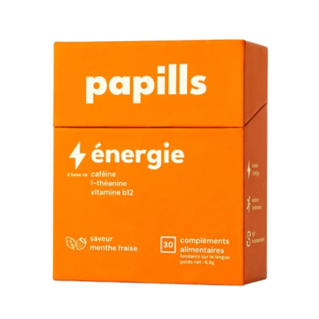 énergie papills menthe fraise x30
