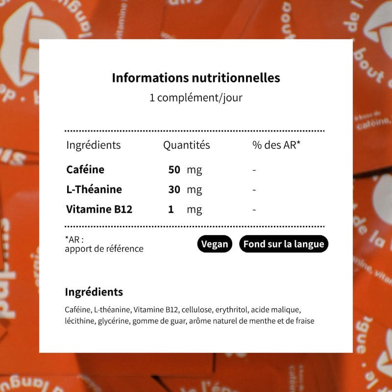 complement énergie papills - saveur menthe fraise