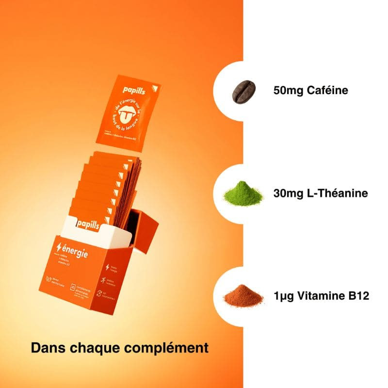 énergie papills saveur menthe fraise