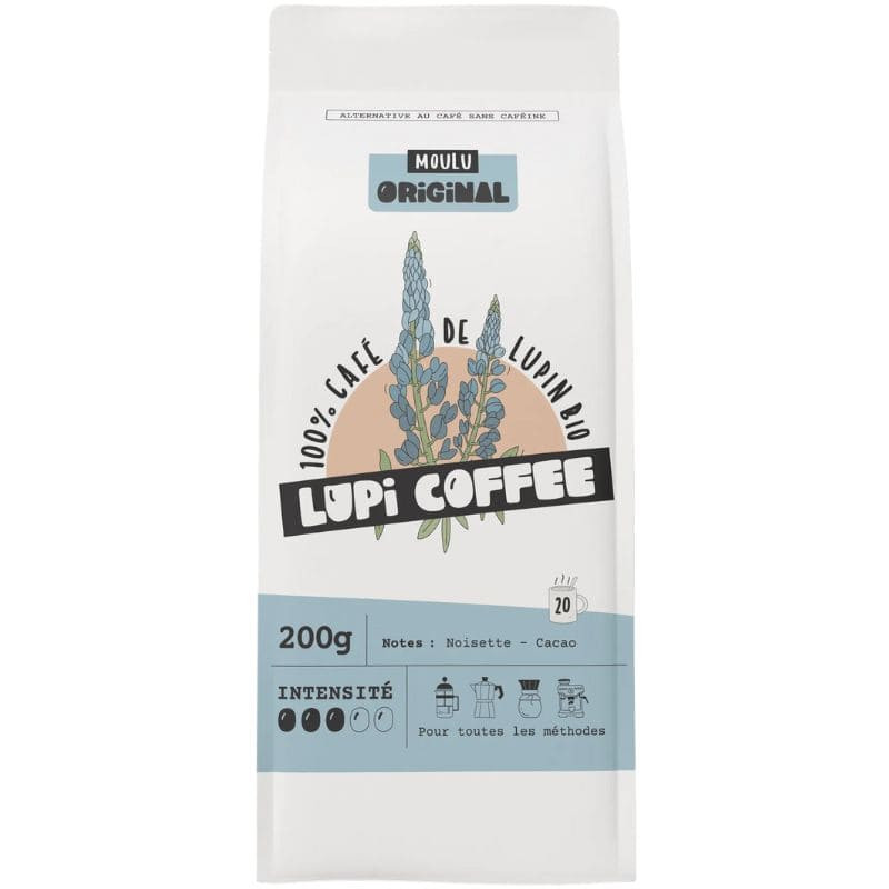 cafe de lupin moulu original lupi coffee 200g