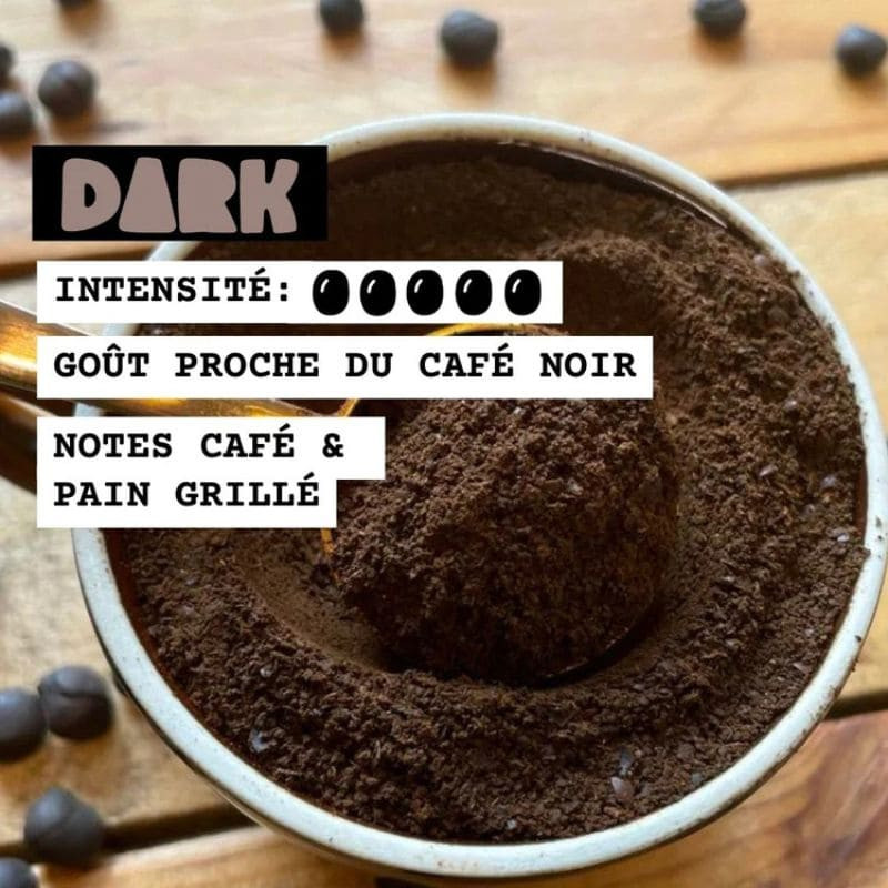 cafe de lupin moulu dark lupi coffee