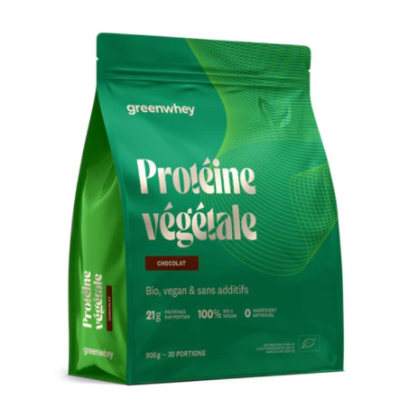 protéine végétale greenwhey chocolat 900g