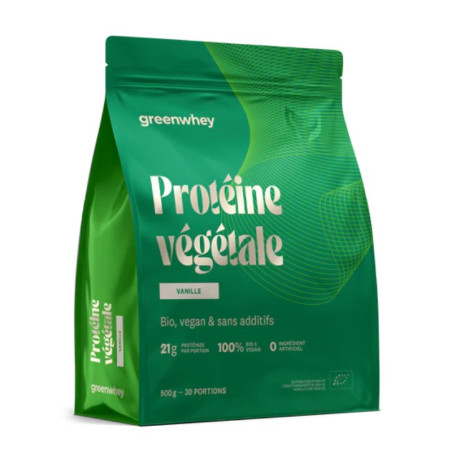 protéine végétale greenwhey vanille 900g