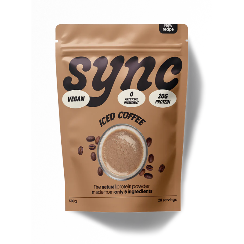 proteine vegan iced coffee sync 600g
