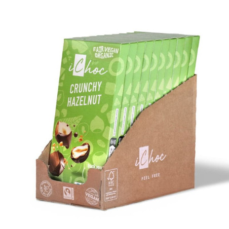 lot ichoc crunchy hazelnut x10