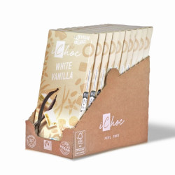 lot ichoc white vanilla 10x80g