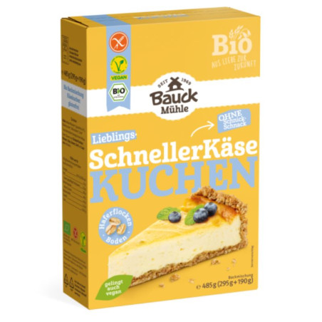 preparation cheesecake vegan bauckhof 485g