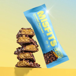 misfits protein bar caramel popcorn sweet salty