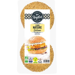 buns nature sésame l'angelus x2