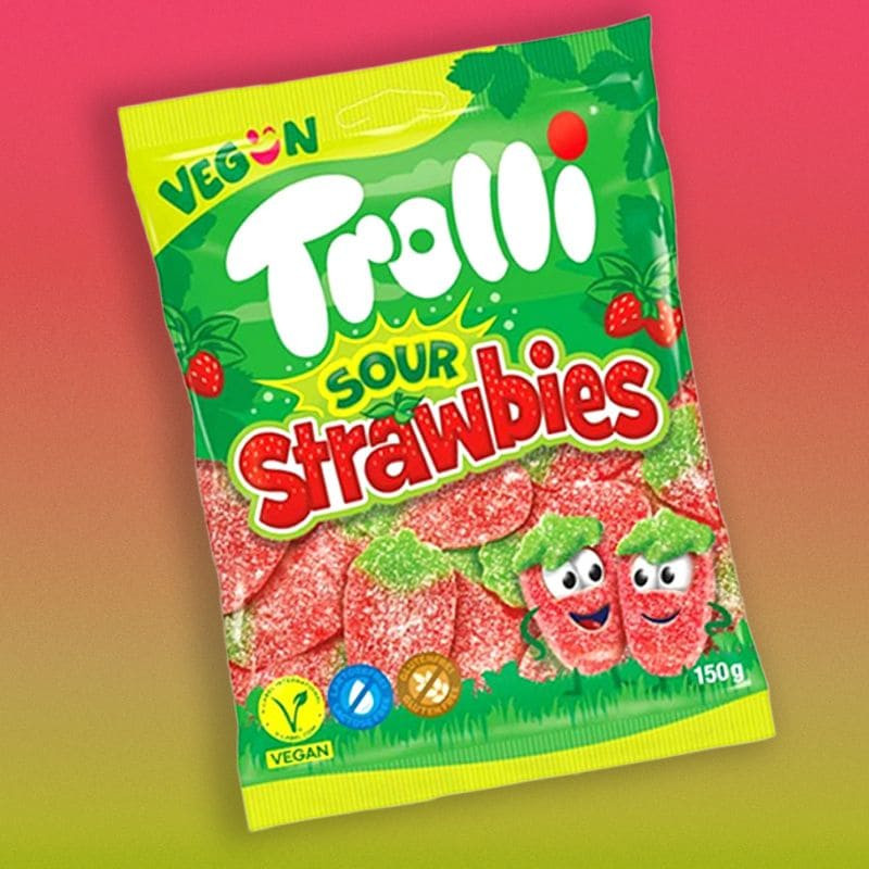 trolli bonbons sour strawbies