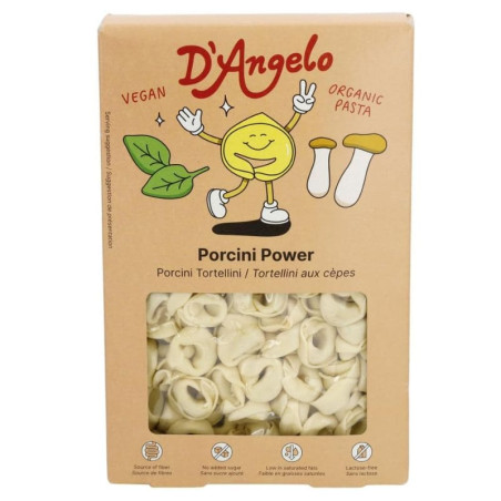 Tortellini Vegan D'Angelo Pasta farcis aux Cèpes 250g