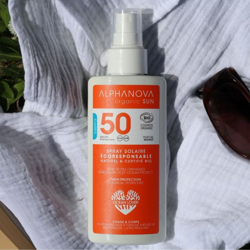 alphanova crème solaire Sun 50 spray