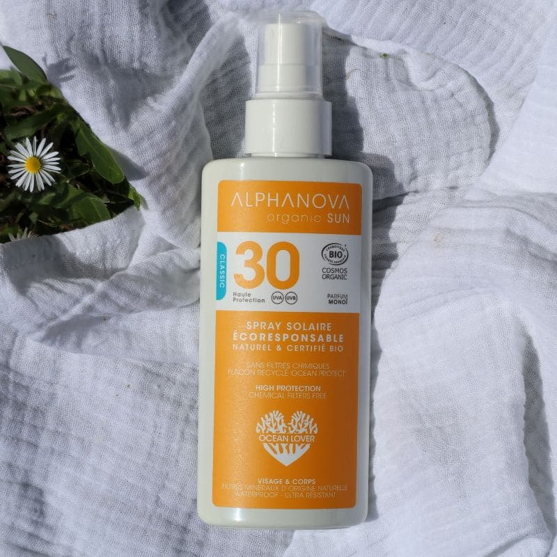 alphanova crème solaire Sun 30 spray