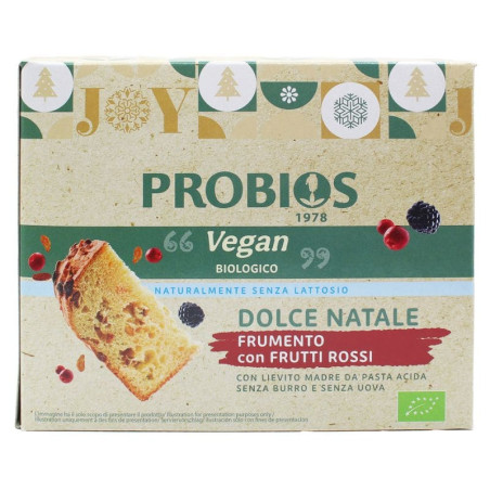 panettone vegan fruits rouges probios 500g
