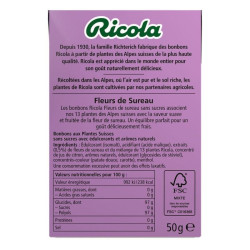 ricola bonbon fleurs de sureau