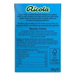 ricola bonbon menthe fraiche