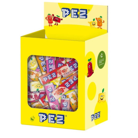 boite 100 recharges bonbons pez fruit