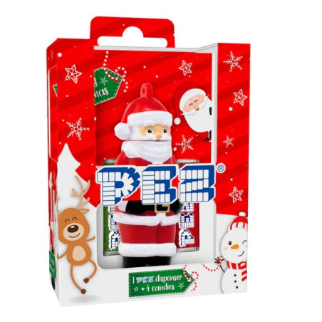 coffret noel pez distributeur père noel et recharges