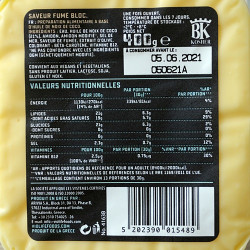 violife fumé bloc valeurs nutritionnelles	