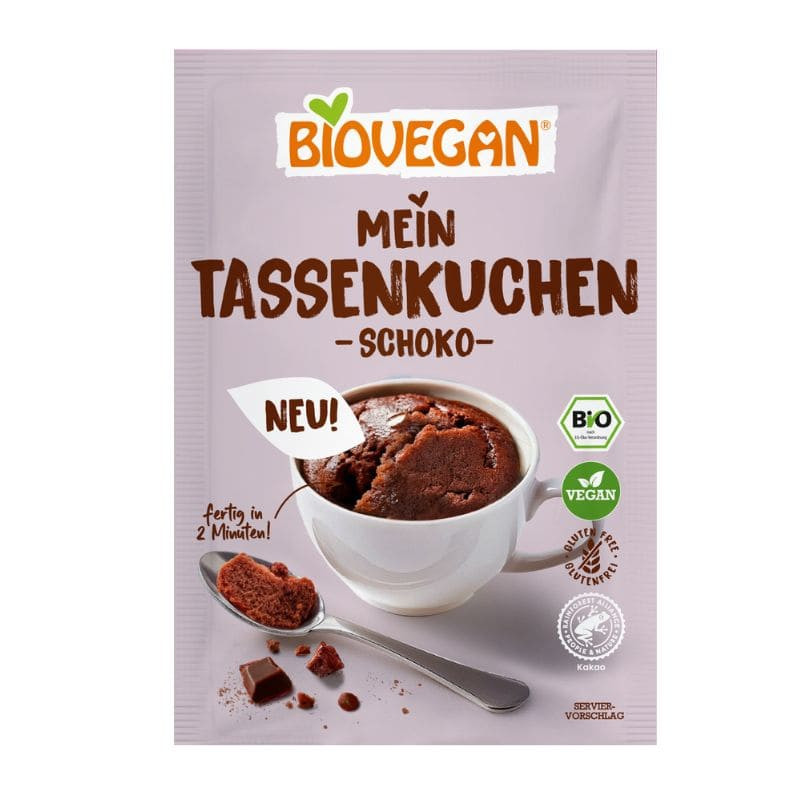 preparation mug cake chocolat biovegan 55g