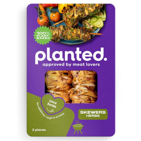 brochettes planted aux herbes