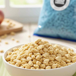 proteines de soja en gros morceaux dans un bol