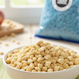 proteines de soja en gros morceaux dans un bol