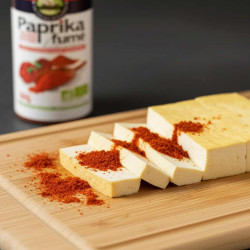 paprika fumé avec du tofu