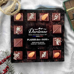 coffret de 16 chocolats sans allergènes Dardenne