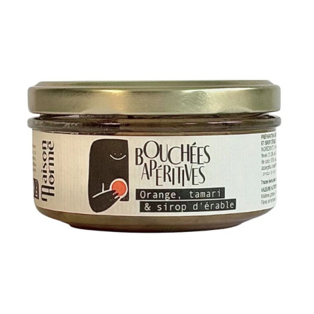bouchées apéritives orange tamari sirop d'érable maison hormé 115g