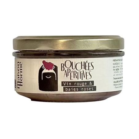 bouchées apéritives vin rouge baies roses maison horme 115g