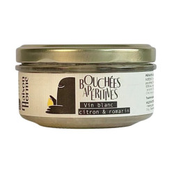 bouchées apéritives vin blanc citron romarin maison horme 115g