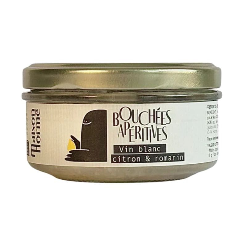 bouchées apéritives vin blanc citron romarin maison horme 115g