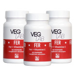 lot fer + vitamine c veglab 3x60 comprimes