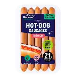 meatless hot dog sausages premium plenty reasons 160g