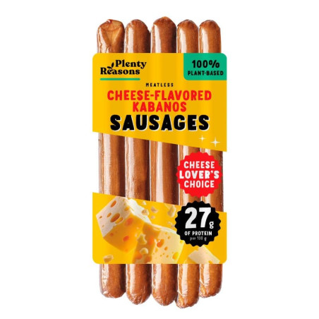 meatless cheese flavored kabanos sausages 160g