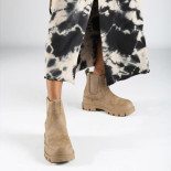 buffalo bottines aspha chelsea warm - marron