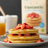 pancakes vegan dans une assiette