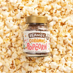 cafe soluble beanies caramel popcorn